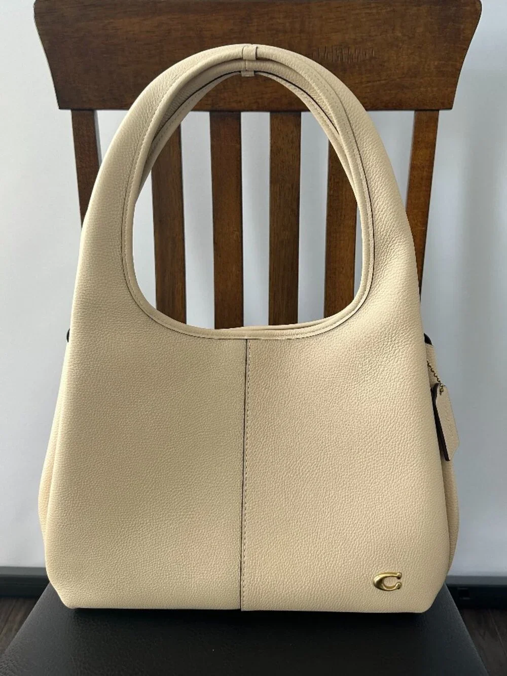 Coach Ivory Pebbled Leather Lana Shoulder Bag Style #F2479-CM544 *NWT* - Picture 1 of 13